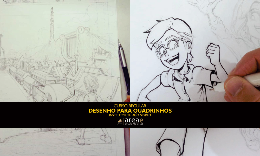 Curso de desenho preparat&oacute;rio para publica&ccedil;&atilde;o de quadrinhos.