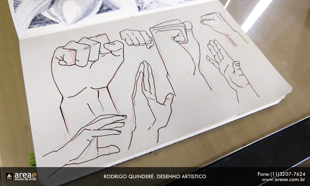 Amostra de arte do instrutor Rodrigo Quinder&eacute;