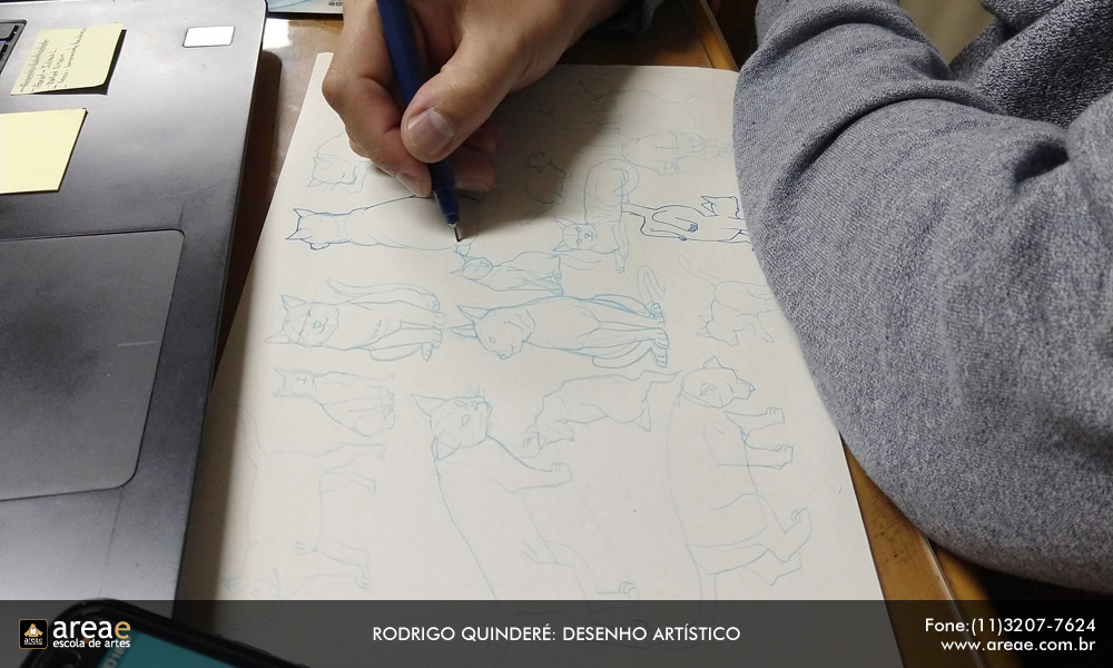 Amostra de arte do instrutor Rodrigo Quinder&eacute;